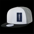thumbnail image 1 of Decky 355-GRYBLK Three Tone Flat Bill Snapbacks, Grey & Black, 1 of 1