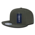 thumbnail image 1 of Decky 360 6 Panel High Profile Structured Ripstop Snapback Hat-Olive, 1 of 3