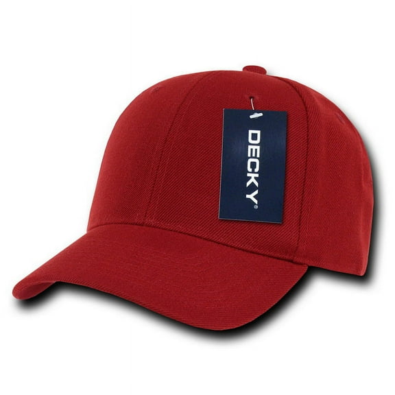 Decky 402 Fitted Baseball Caps-Cardinal-7