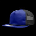 thumbnail image 1 of Decky 6041-4RYLBLK 5 Panel High Profile Relaxed Cotton Blend Trucker with Rope - Royal & Black, 1 of 1
