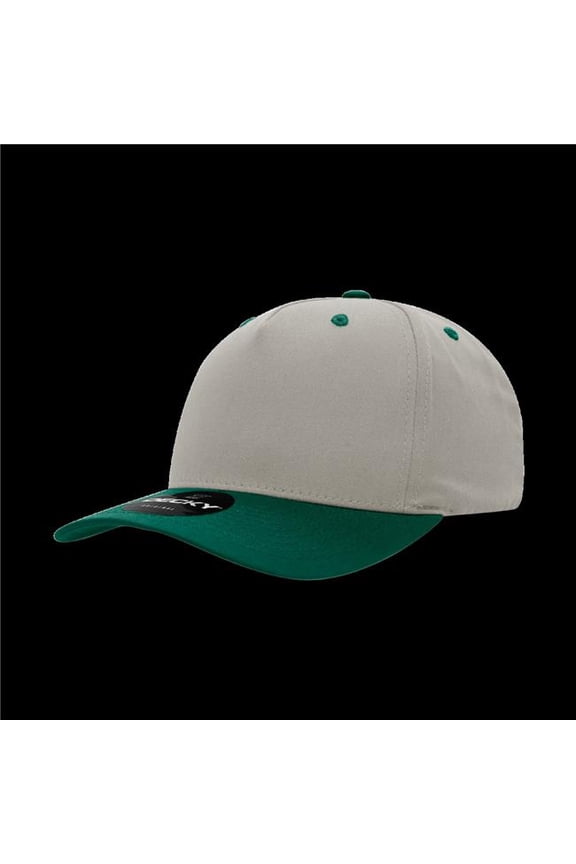6024-2STNFOR 5 Panel Mid Profile Structured Cotton Blend Cap