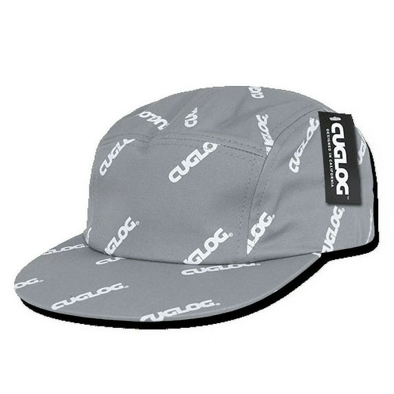 5 Panel Racer Caps, Grey