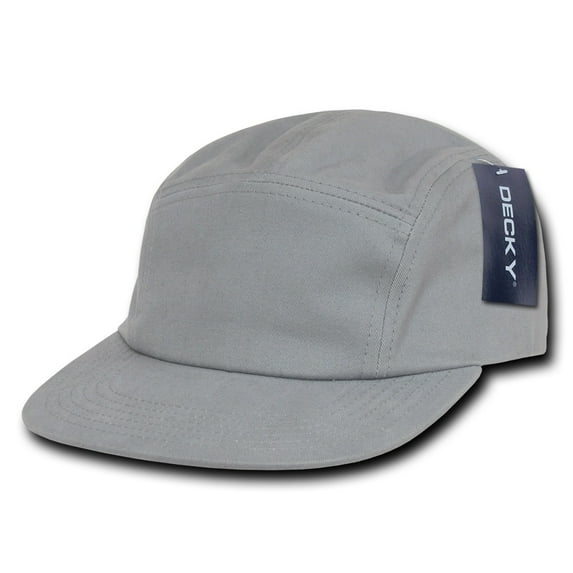 Decky 985 5 Panel Racer Caps-Grey
