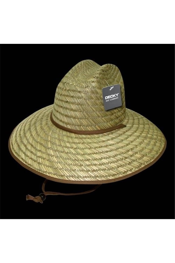 Mat Straw Lifeguard Hat, Natural