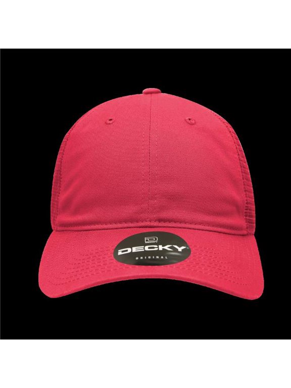 120-HPNK 6 Panel Low Profile Relaxed Cotton Trucker - Hot Pink