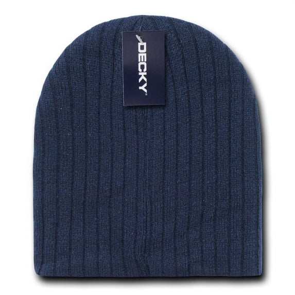 Decky 601 Cable Beanies, Navy