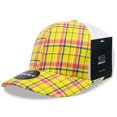thumbnail image 1 of Decky 6017 6 Panel Mid Profile Structured Plaid Trucker Hat-105/White, 1 of 5