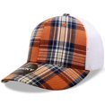 thumbnail image 1 of Decky 6017 6 Panel Mid Profile Structured Plaid Trucker Hat-169/White, 1 of 3