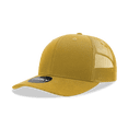 thumbnail image 1 of Decky 6021 6 Panel Mid Profile Structured Cotton Blend Trucker-Gold, 1 of 3