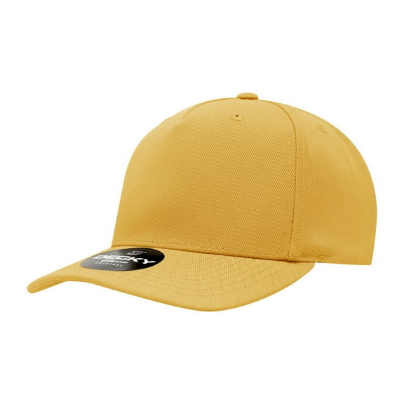 Decky 6038 5 Panel Mid Profile Structured Polyester Cap-Gold