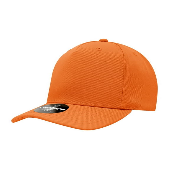 Decky 6038 5 Panel Mid Profile Structured Polyester Cap-Orange