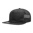 thumbnail image 1 of Decky 6041 5 Panel High Profile Relaxed Cotton Blend Trucker w/Rope-Black, 1 of 1