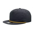 thumbnail image 1 of Decky 6042 5 Panel High Profile Relaxed Cotton Blend Rope Hat-Navy/Gold, 1 of 4