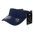 thumbnail image 1 of Decky 6104 Pique Patterned Sun Visors Hat-Navy, 1 of 6