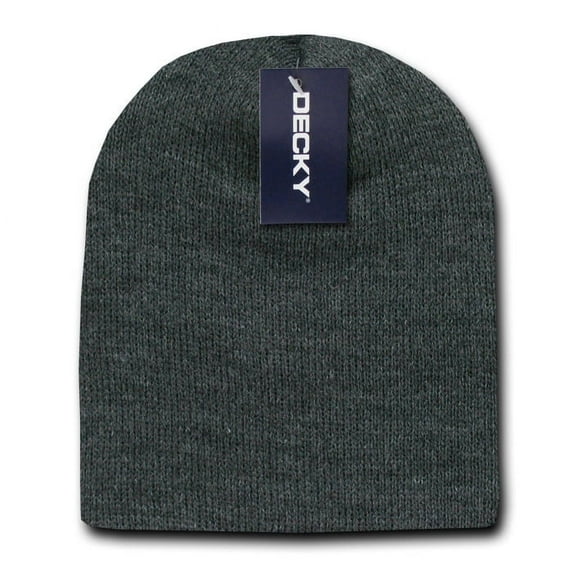 Decky 614 Acrylic Short Beanies-H Charcoal