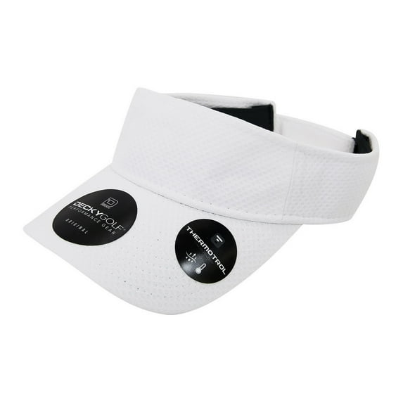 Decky 6204 Dimple Patterned Sun Visors Hat-White