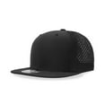 thumbnail image 1 of Decky 6228 6 Panel High Profile Structured Perforated Performance Snapback-Black, 1 of 1