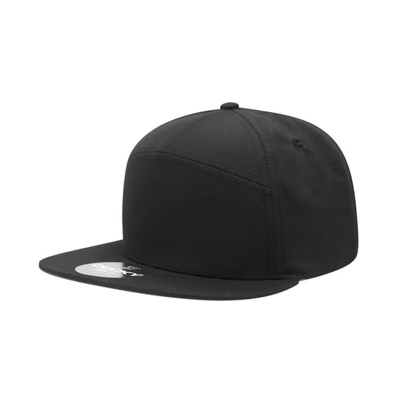 Decky 6229 7 Panel High Profile Structured Performance Cap-Black
