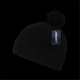 thumbnail image 1 of Decky 686-BLK Pom Pom Acrylic Beanies, Black, 1 of 2