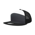 thumbnail image 1 of Decky 1133 7 Panel High Profile Structured Cotton Blend Trucker-Charcoal/White/Black, 1 of 4