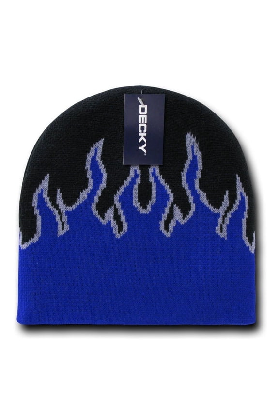 8003-BLKBLU Fire Beanie