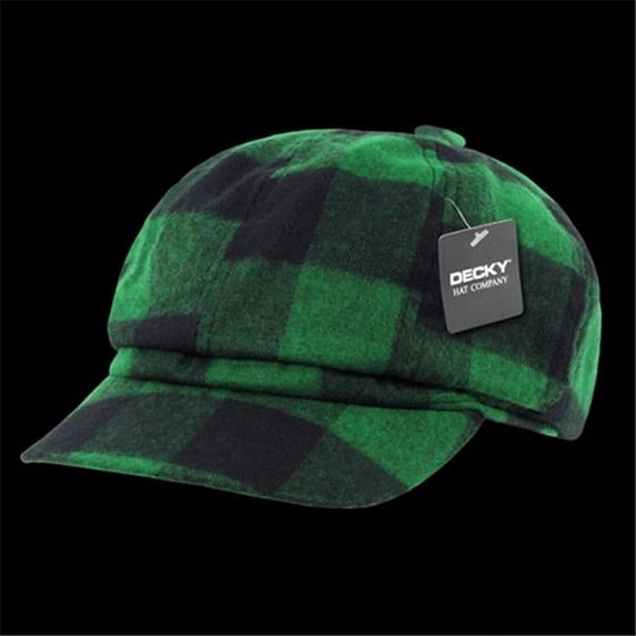 Decky 902-GRN-GRN-07 Newsboy Hats, Green - Large & Extra Large