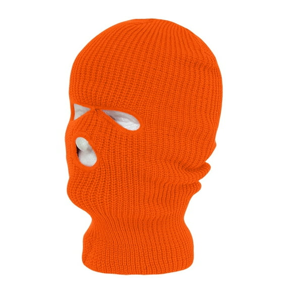 Decky 970 Face Mask 3 Holes Beanie Hat-Orange