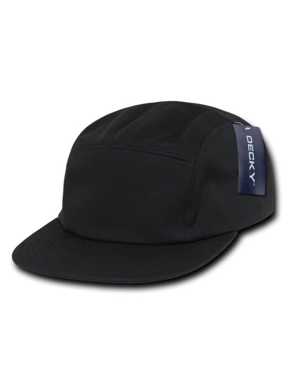 985 5 Panel Racer Caps-Black
