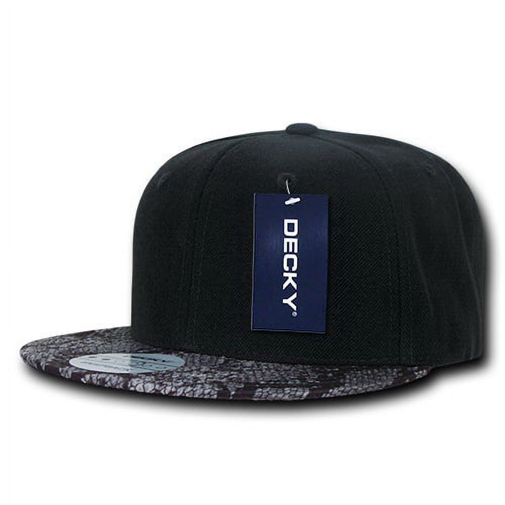Decky 987 Animal Pattern Snapback, Snake [Black] - Walmart.com