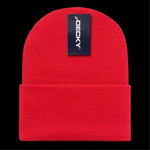 Decky Acrylic Valpak Long Beanie- Red