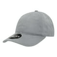 thumbnail image 1 of Decky 112 6 Panel Low Profile Relaxed Brushed Cotton Dad Hat-Grey, 1 of 3