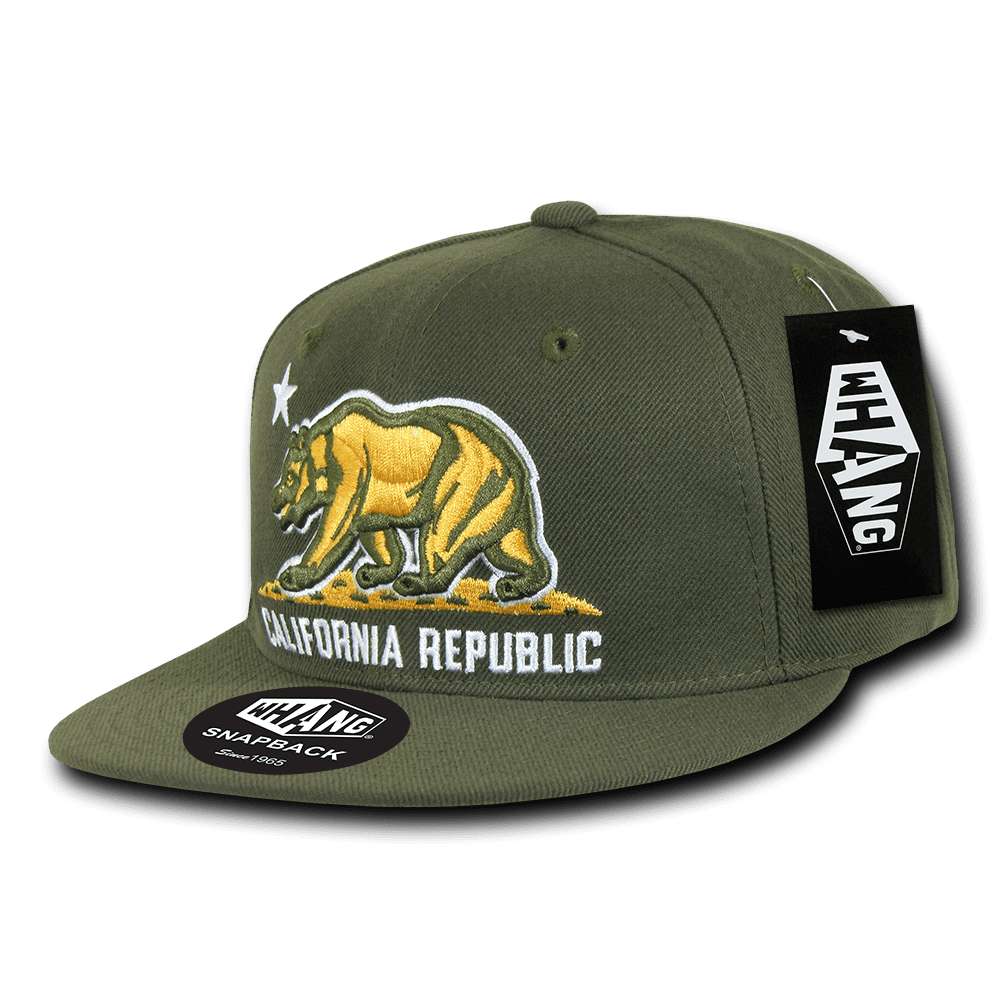 Cali Rep Snapback by WHANG, Olive