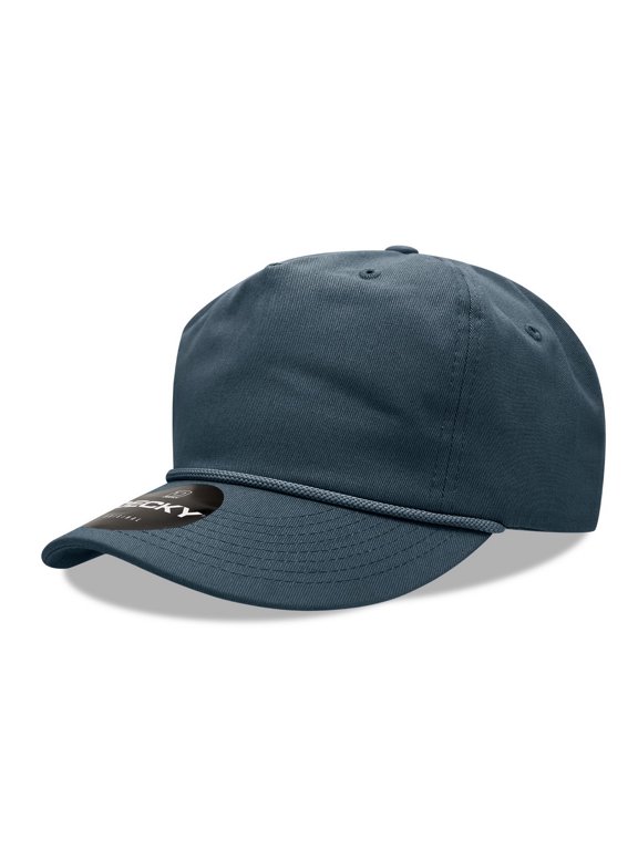 252 5 Panel High Profile Relaxed Cotton Cap-Navy