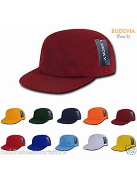 252-RED Classic 5 Panel With Rope, Red