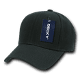 thumbnail image 1 of Decky Classic Plain Fitted Pre Curved Bill Baseball Hats Caps Men Women Black, 1 of 2