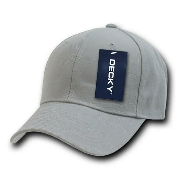 Decky 402 Fitted Baseball Caps-Grey-7 3/8