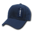 thumbnail image 1 of Decky Classic Plain Fitted Pre Curved Bill Baseball Hats Caps Men Women Navy, 1 of 2