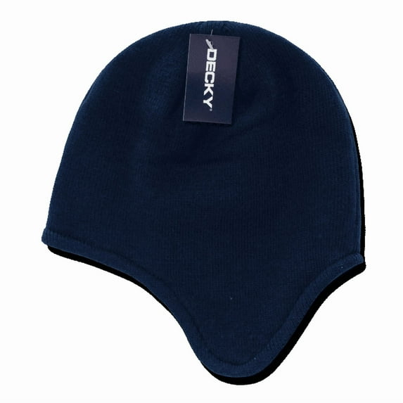 Decky Helmet Beanies warm winter fleece-lined ear flap caps hats ski snow