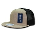 thumbnail image 1 of Decky 1138 6 Panel High Profile Structured Jute Trucker-Natural/Black, 1 of 5
