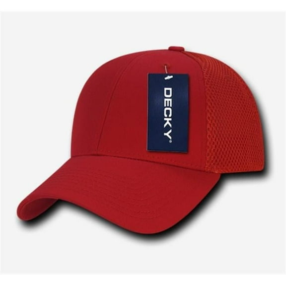Low Crown Air Mesh Baseball Cap, RED/RED