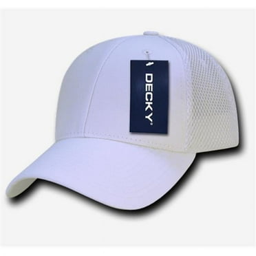 DECKY Low Crown Cotton Baseball Cap - Adjustable Hook & Loop, 6-Panel, Pre-Curved Bill