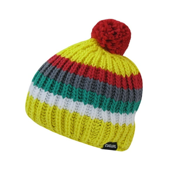 CUGLOG K028 Mont Ventoux Beanie Hat-Yellow/Red