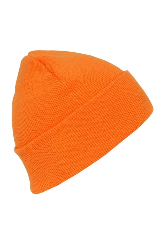 813 Neon Acrylic Beanies (Long) Hat-Orange