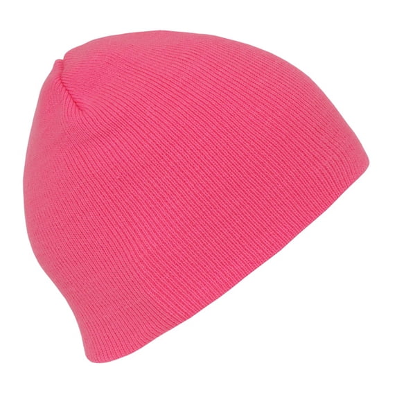 Decky 814 Neon Acrylic Short Beanies Hat-Pink