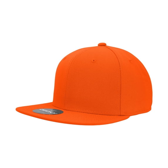Decky RP1 6 Panel High Profile Structured Acrylic/Polyester Fitted Hat-Orange-7 3/8