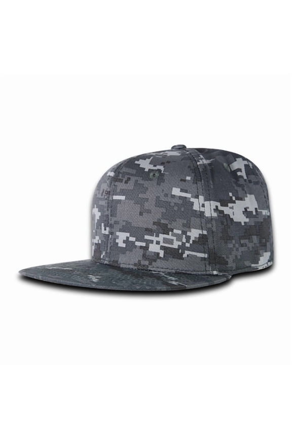 RP1 6 Panel High Profile Structured Acrylic/Polyester Fitted Hat-URBAN DIGITAL-7 1/2