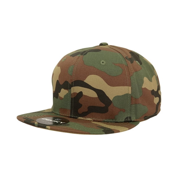 Decky RP1 6 Panel High Profile Structured Acrylic/Polyester Fitted Hat-Woodland-7 3/8