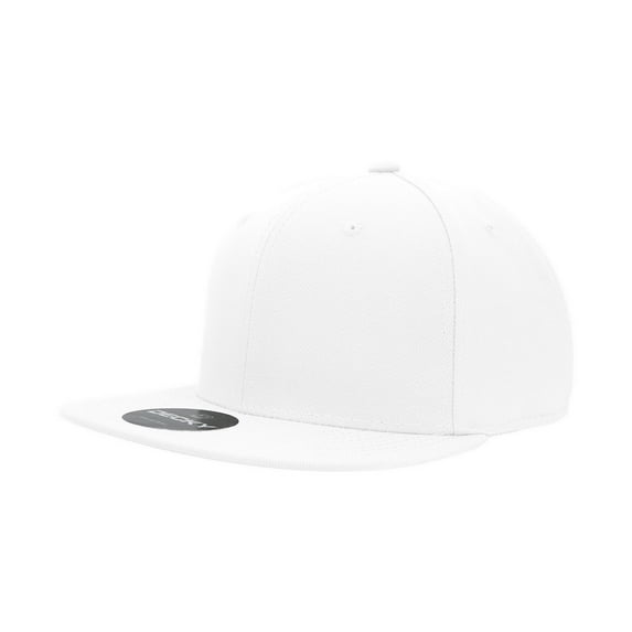 Decky RP1 6 Panel High Profile Structured Acrylic/Polyester Fitted Hat-White-7 1/4