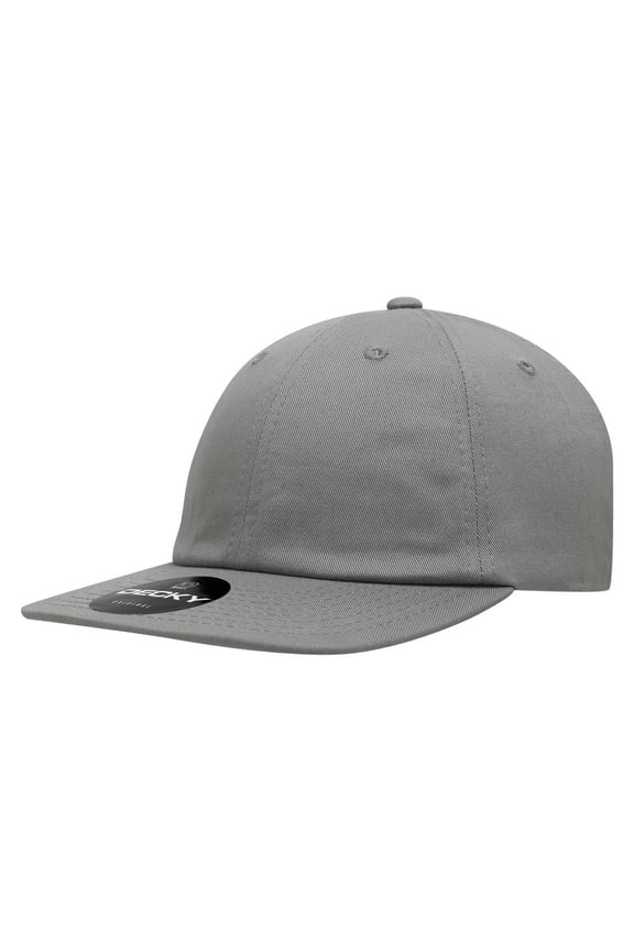 370 6 Panel High Profile Relaxed Cotton Snapback Hat-Charcoal