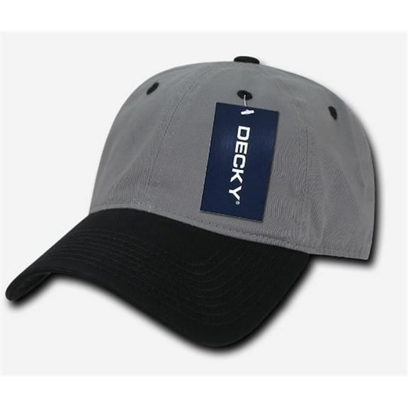 Relaxed Washed Cotton Caps, Gry/Black